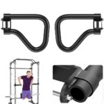 SELEWARE Dip Bar Attachment for 2x2 Power Racks with 1" Holes