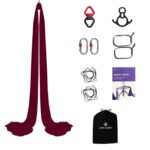 aum active Aerial Silks Yoga Swing Kit 11 Yards for Home Use