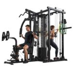 Gymusclo Multi-Functional Home Gym Smith Machine with 150lb Stack