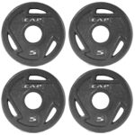 CAP Barbell 2-Inch Olympic Weight Plates 5 lb Set of 4