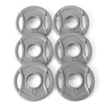 Amazon Basics 2-Inch Olympic Cast Iron Grip Weight Plates 2.5 lb 6pc Review